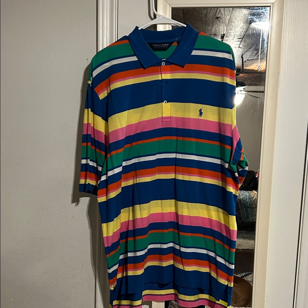 Polo by Ralph Lauren Men's Colorful Striped Polo Shirt